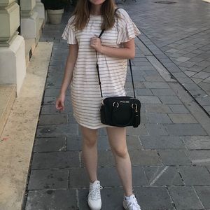 Michael Kors black leather purse